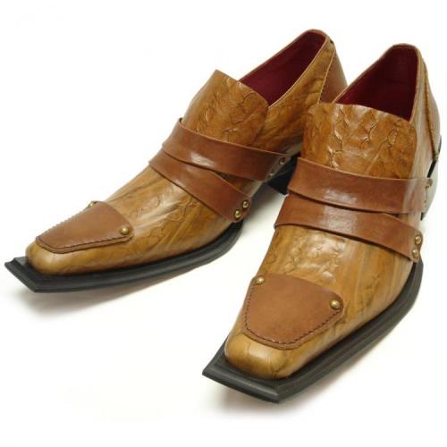Encore By Fiesso Brown Genuine Leather Loafer Shoes FI8025
